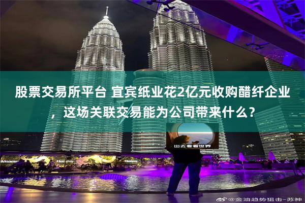 股票交易所平台 宜宾纸业花2亿元收购醋纤企业，这场关联交易能为公司带来什么？