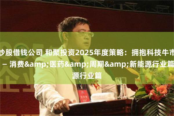 炒股借钱公司 和聚投资2025年度策略：拥抱科技牛市 — 消费&医药&周期&新能源行业篇